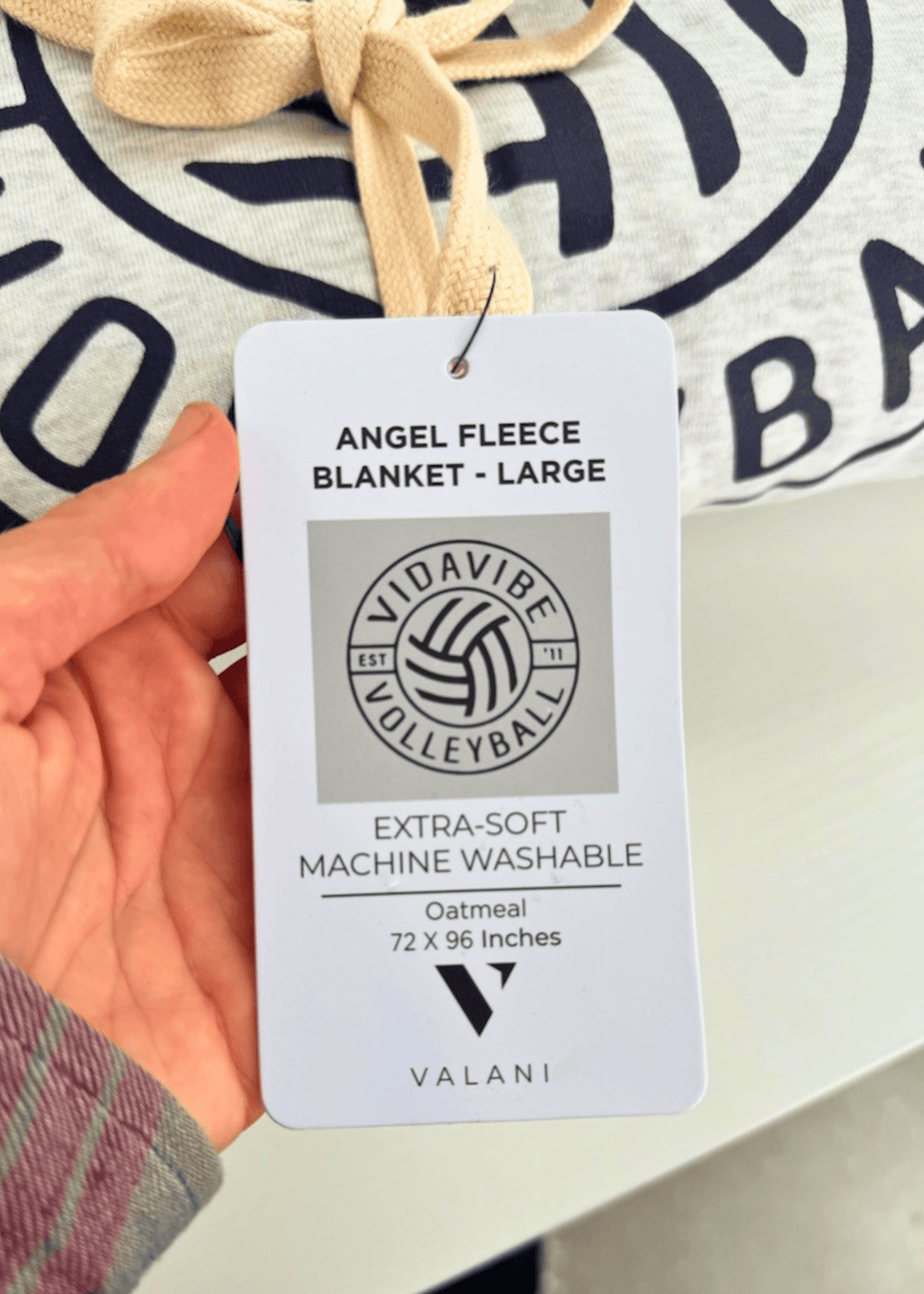VidaVibe Volleyball Angel Fleece Blanket